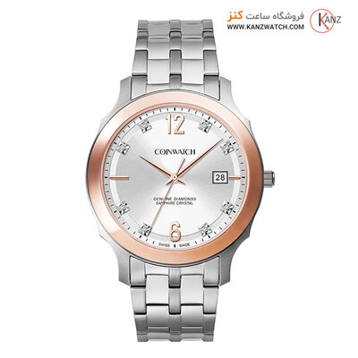 ساعت مچی عقربه ای مردانه کوین واچ (CoinWatch) مدل C116RWH