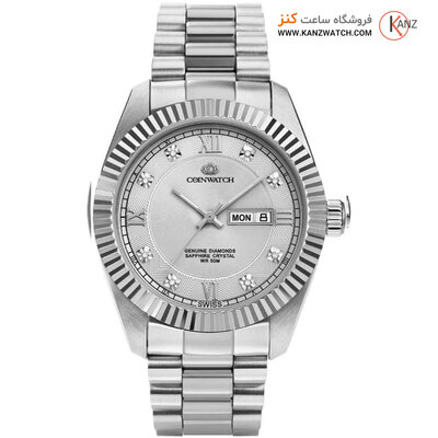 ساعت مچی عقربه ای مردانه کوین واچ (CoinWatch) مدل C129SSV