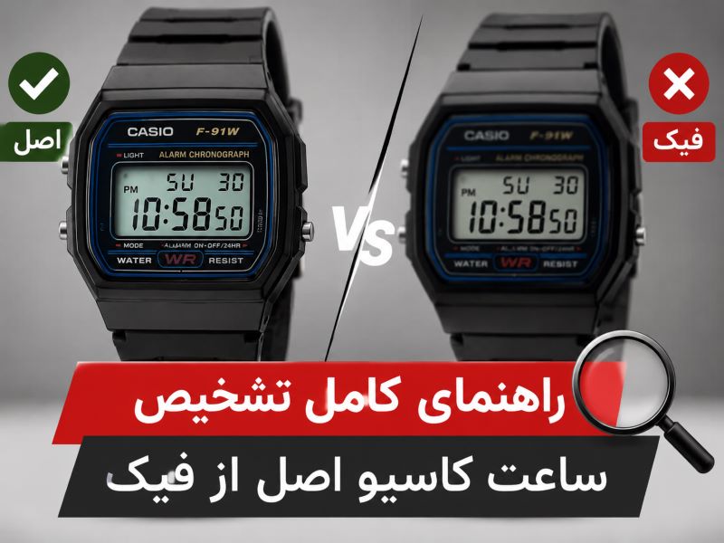 راهنمای کامل تشخیص ساعت کاسیو اصل از فیک